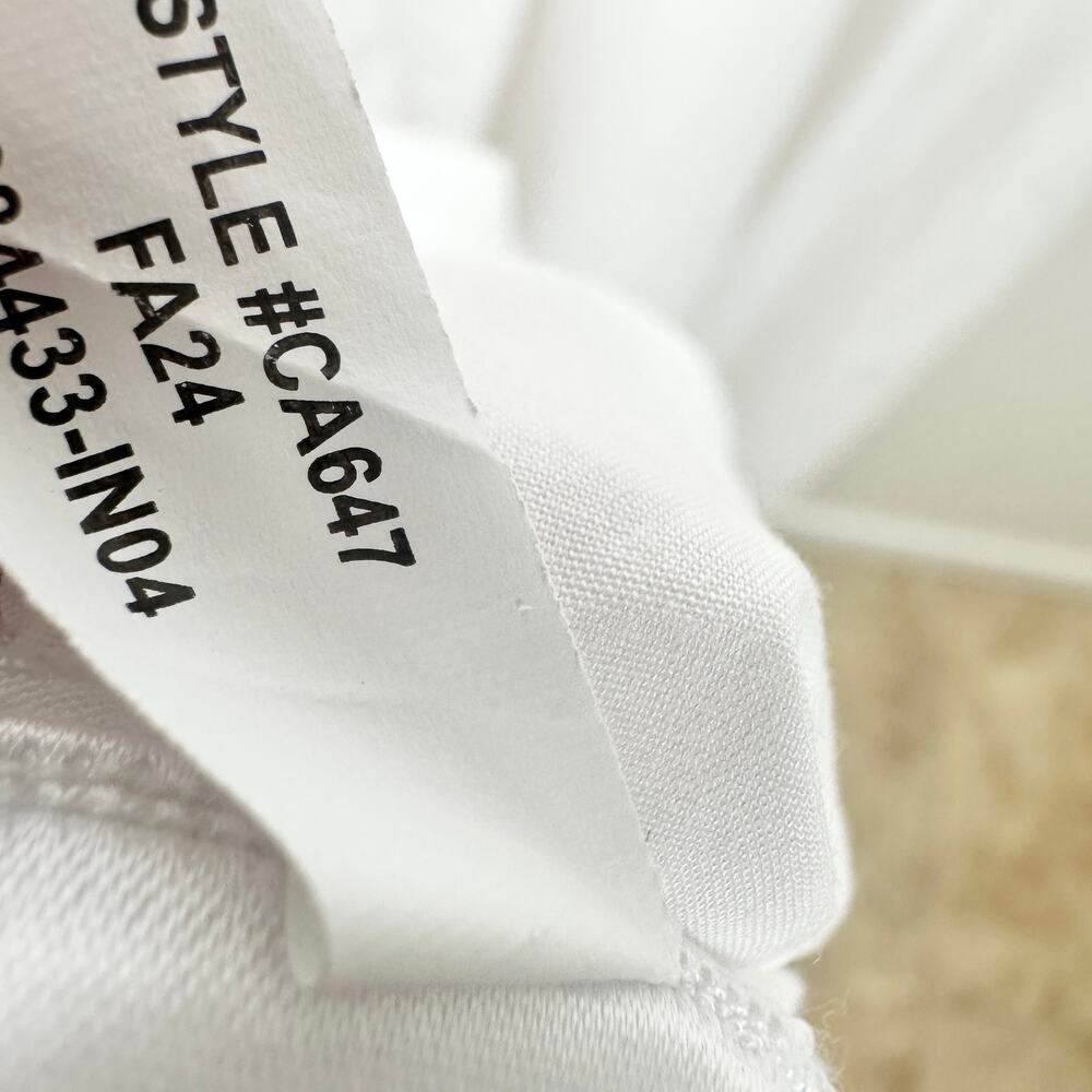 J.Crew Sweetheart Tank Maxi Dress Poplin A Line Skirt Retro Classic White Large - Picture 9 of 12